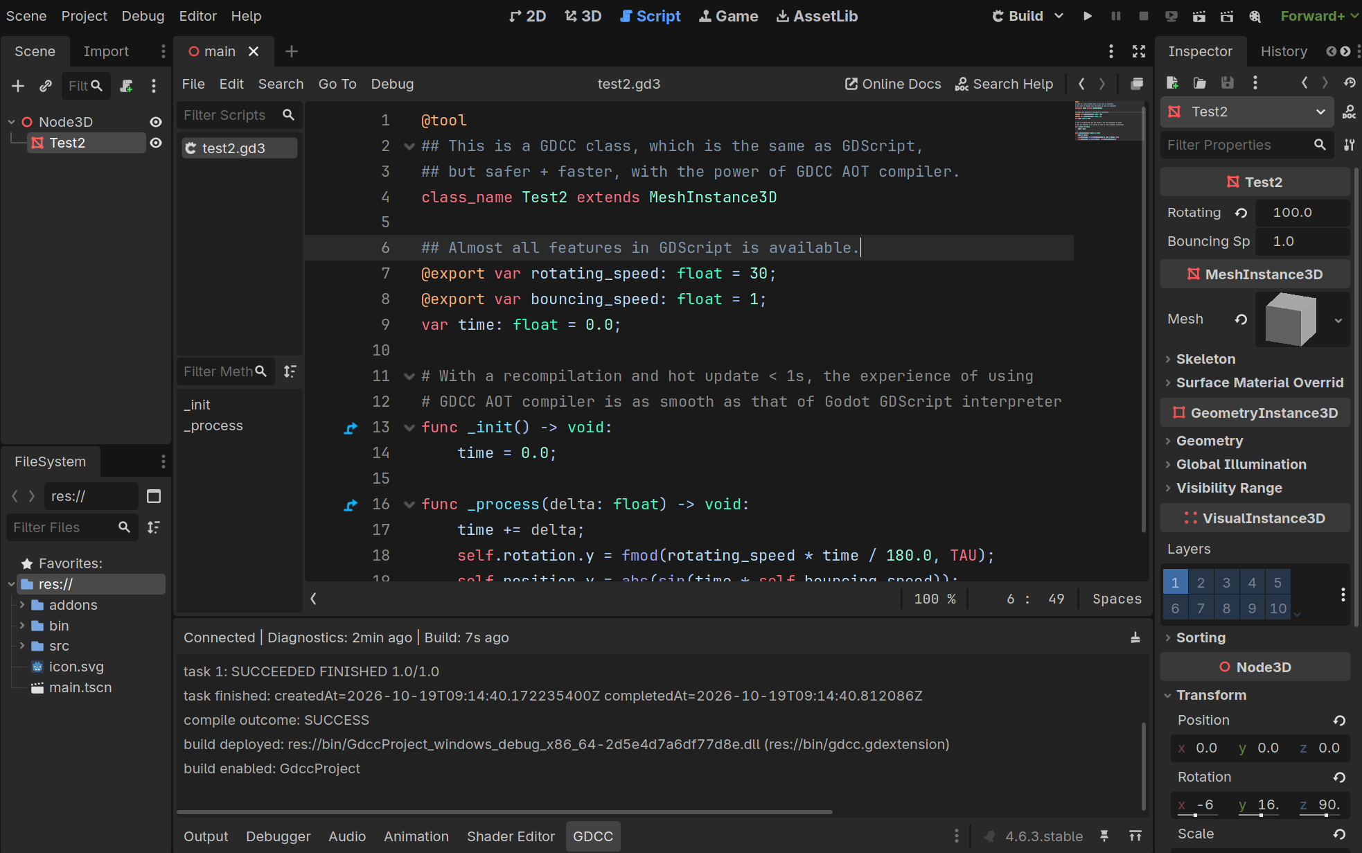 GDCC editor plugin (English UI)